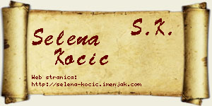 Selena Kočić vizit kartica